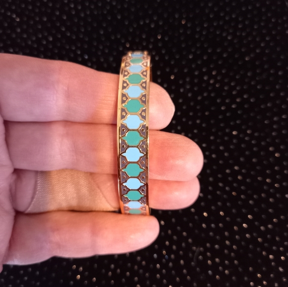 Kate Spade gold and turquoise braclet - Picture 2 of 4